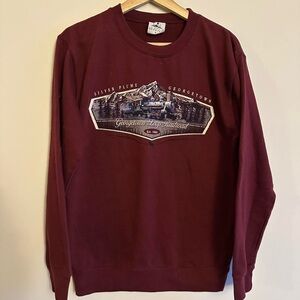Georgetown Graphic Burgundy Men's Crewneck Sweater